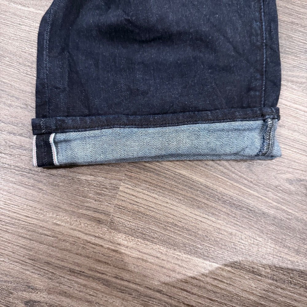 Ksubi Dark Wash Distressed Graphic Print Denim Selvidge button fly Jeans 40x30 - Picture 7 of 11